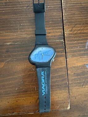 Branded Black and Blue Promo Wristwatch